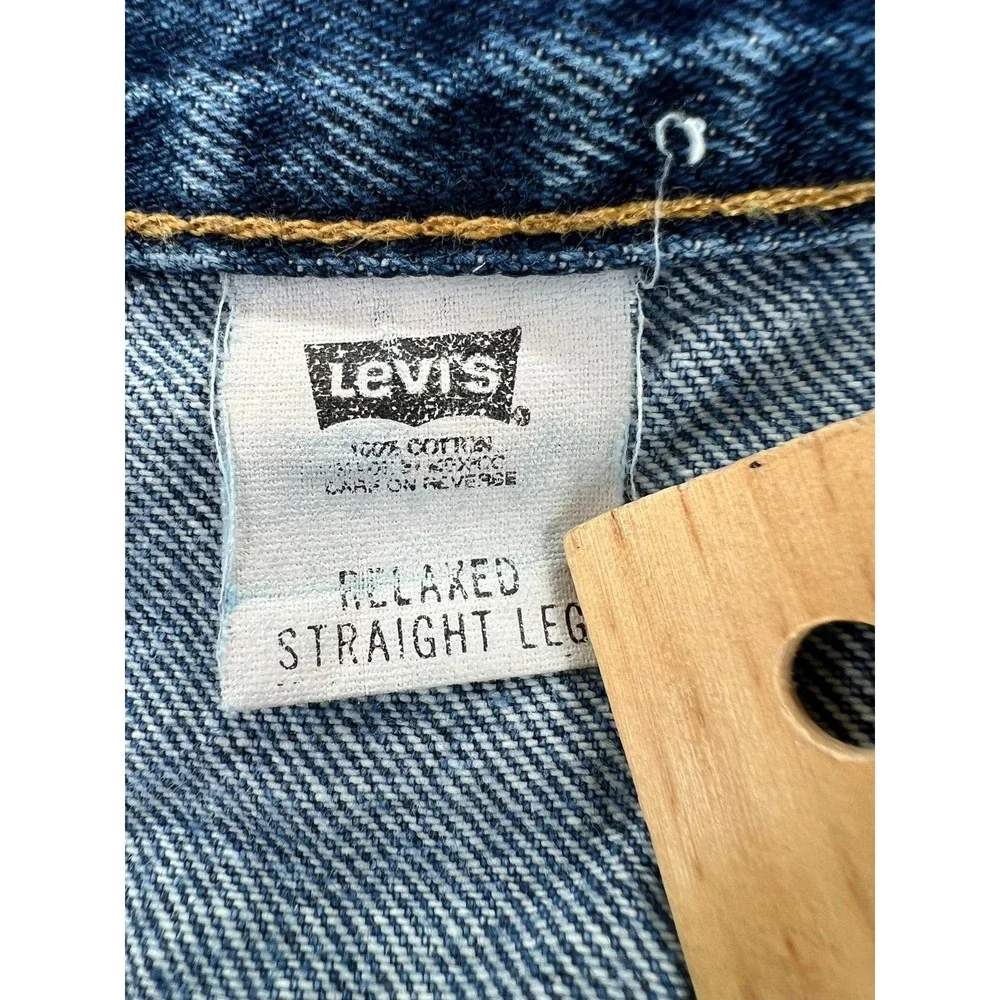 Vintage 90's Levi's Relaxed Straight Leg Jeans Men's Size 36x31 Blue‎ READ